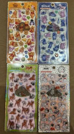【国内正規品】ディズニー　プチドロップステッカー 4点セット
