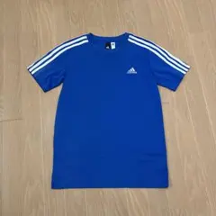 adidas Tシャツ 160 青 3本ライン