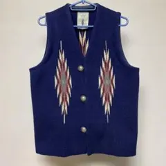 50s 60s オルテガ ベスト ロング ポケ付 44 XL チマヨ ビンテージ