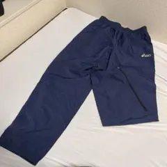 asics ジャージ パンツ ネイビー