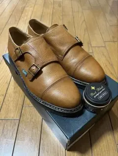 【極美品】パラブーツ ウィリアム シボ革 コニャック サイズUK7のサムネイル