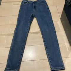 美品スキニーデニム 裏起毛