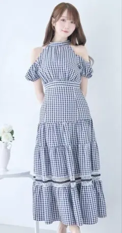 エムミーエメ♡ 2wayチェックロングマーメイドワンピース♡Mmeeme
