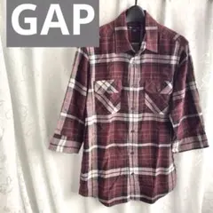 美品 /Gap/ギャップ/シャツ 七分丈袖 メンズ 【サイズS】ネルシャツ