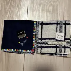 GUESS & Private Label タオルハンカチ2枚セット