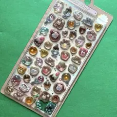 BONBON DROP 立体シール　スイーツ　動物　韓国　ぷくぷく