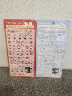 【正規品】ボンボンドロップシール サンリオミニ キティ赤 & シナモンロール