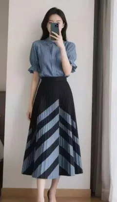 PLEATS PLEASE 赤と黒のチェック柄プリーツスカート - メルカリ