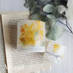 ボタニカルキャンドル　キャンドルホルダー　No.238　ミモザキャンドル