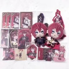 ツイステ リドル・ローズハート ウエハース カード アクスタ ぬいぐるみ