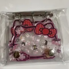 キティちゃん A8シャカシャカノート シール帳 クリアポケット25枚付