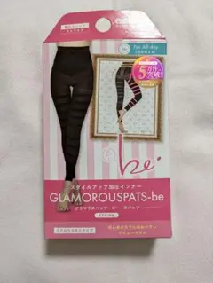 加圧インナーGLAMOROUSPATS-be ストライプ LーLLブラック