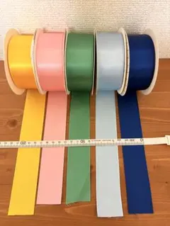HEIKO サテンリボン 5個セット　おまけ付き