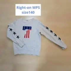 Right-on MPS size140 アメリカ国旗デザイン トレーナー