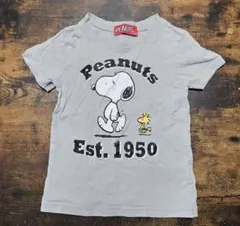 PEANUTS スヌーピー Tシャツ グレー 100cmのサムネイル