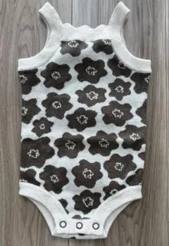 新品 GROWN ロンパース 花柄 3-6m