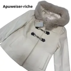 【新品】Apuweiser-riche ビット付アンゴラショートコート ダッフル
