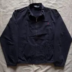 80s polo ralph lauren スウィングトップ カナダ製　ネイビー