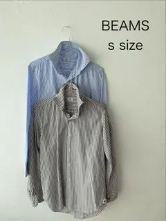 BEAMS HEART ストライプ 長袖シャツ 2枚セット Sのサムネイル
