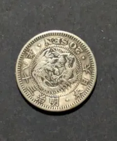 希少) 竜5銭銀貨 明治 10年 半ハネ明 (未洗浄) - メルカリ