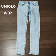 古着 UNIQLO スキニージーンズ ライトブルー W32 ユニクロ