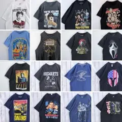 US古着 映画 ムービーTシャツ 半袖 まとめ売り 16枚 MIX