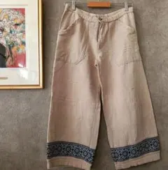 MALAIKA　刺繍　コットンパンツ