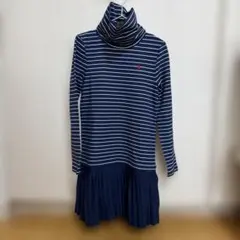 Polo Ralph Lauren ネイビー ストライプ ワンピース 6X