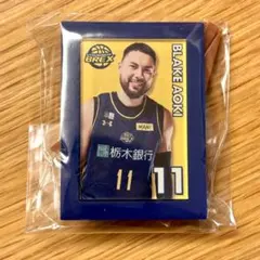 宇都宮ブレックス 選手ミニチュアアートイーゼル #11 青木ブレイク選手