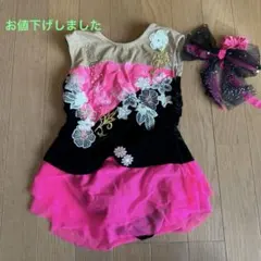 9着おまとめ】可愛いバレエ衣装ブラック＆キラキライエロー110 訳あり