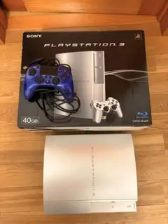 動作確認済　PlayStation 3 40GB サテンシルバー CECHH00
