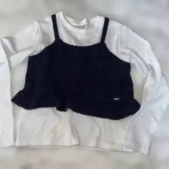 petit main レイヤード長袖カットソー