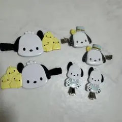 ポチャッコ 前髪クリップ　５点セット売り