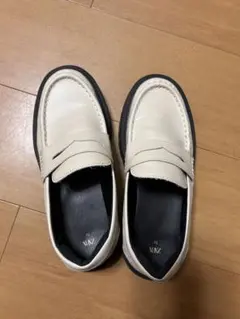 ZARAキッズ　トラックソール厚底ローファー　36サイズ22.5〜23センチ