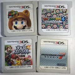 マリオカート7 スーパーマリオ3Dランド マリオ&ルイージRPG4 4本セット