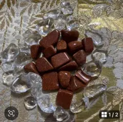 浄化✨✨天然石ゴールドストーン＆水晶セット✨✨