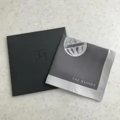 【未使用】タエ アシダ TAE ASHIDA スカーフ グレー　43㎝×43㎝