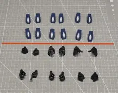 HGCEレジェンドガンダム　使用可能の手首パーツ　ハンドパーツ　6種類
