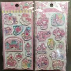 マイメロディ　ウォーターシール水シール2枚セット【海外正規品・ライセンス商品】