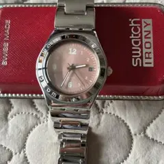 ピンク文字盤 スウォッチ　swatch アイロニー IRONY 美品　稼働中のサムネイル