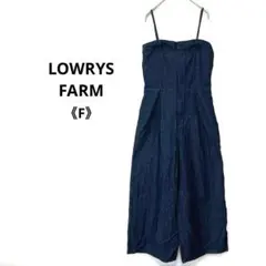 a1326 ローリーズファーム デニム オールインワン サロペ コットン 《F》