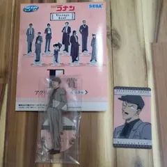 ●名探偵コナン● セガ くじ F賞 アクスタ 購入特典イラストカード　毛利小五郎