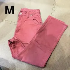 チノパン M スキニー えんじ色 メンズ 無地