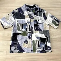 H&M 柄シャツ　半袖のサムネイル