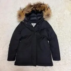 PYRENEX BORDEAUX ファー付きダウンコート ブラック JP38のサムネイル