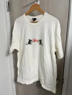 90s old Stussy 紺タグ クロスボーン×ピンクショーンフォントロゴ 