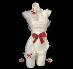 セクシーコスプレ衣装 メイド服 ホワイト