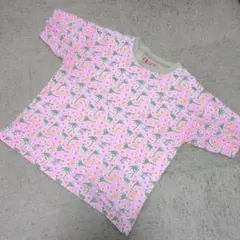 ピンク色　香港製　かわいい　Tシャツ　駱駝　ラクダ