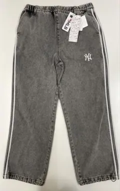 NYヤンキース デニムスウェットパンツ　 Lサイズ
