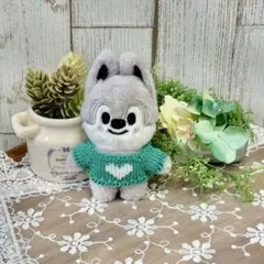 SKZOO 10cmぬい服♡ハートニット♡グリーンのサムネイル